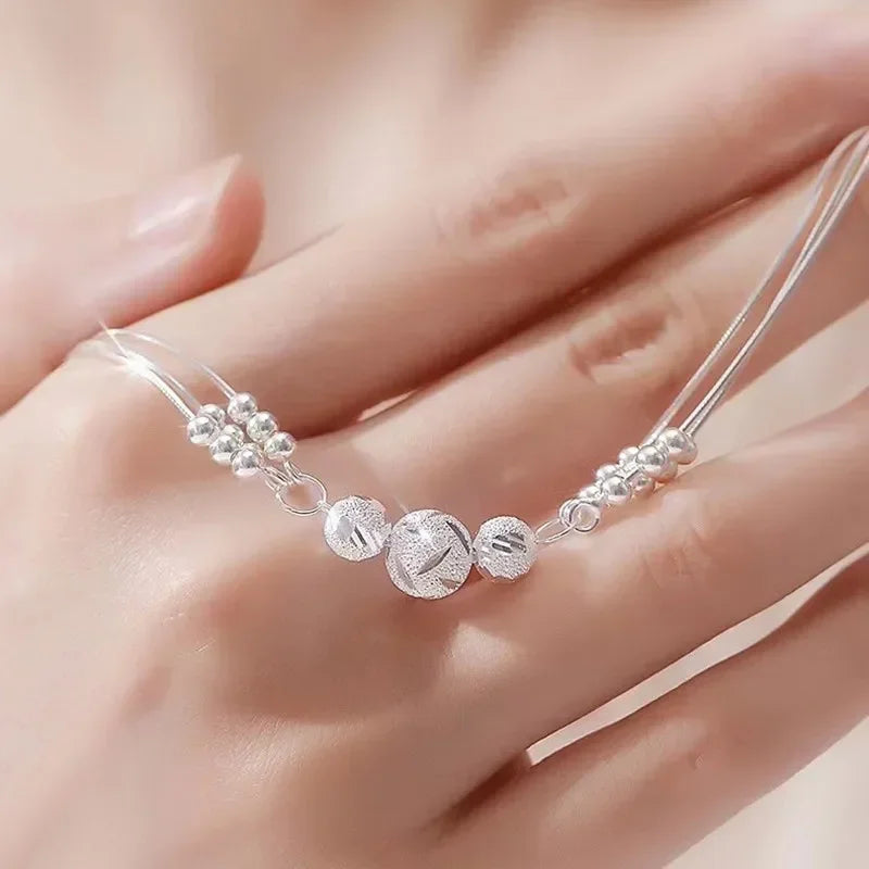Pulseira Bolinhas Adornadas Prata 925 - Pul1511
