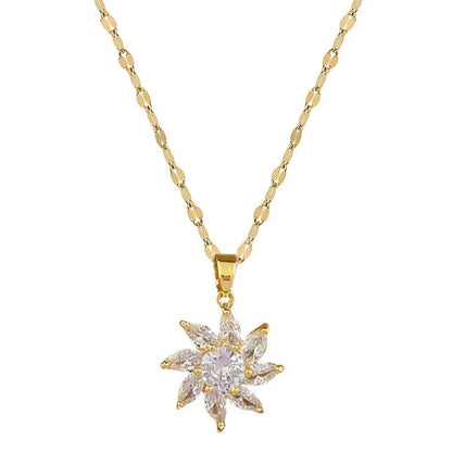 Conjunto Flores Banhado Em Ouro 18K - Conj245