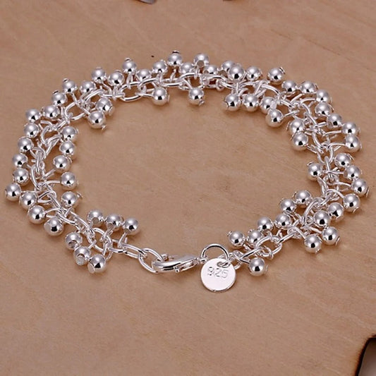 Pulseira Bolinhas Prata 925 - Pul1515