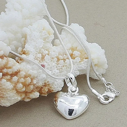Colar Coração Prata 925 - Pr0587