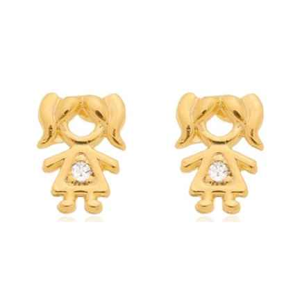 BRINCO MENINA BANHADO EM OURO 18K - BRSI344