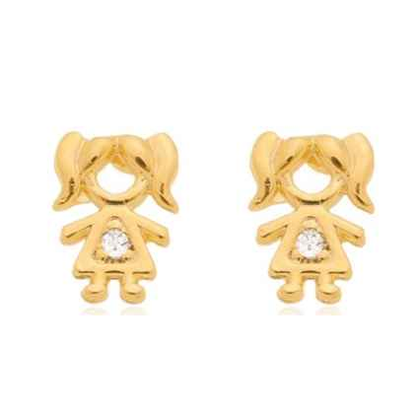BRINCO MENINA BANHADO EM OURO 18K - BRSI344