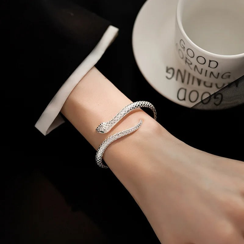 Pulseira Bracelete Cobra Prata 925 - Pul1514