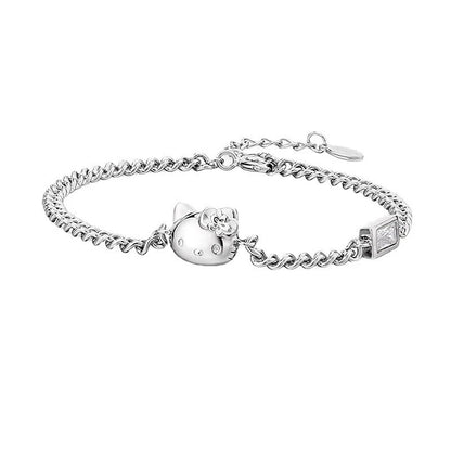 Pulseira Hello Kitty Prata 925 - Pul144