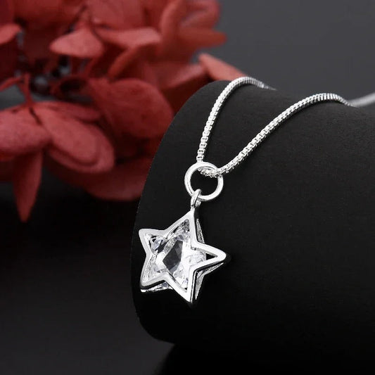 Colar Estrela Prata 925 - Pr0585