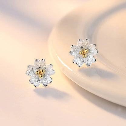 Brinco Flores De Prata 925 - Brp060