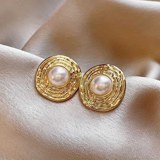 Brinco Pérola Banhado Em Ouro 18K - Brsi267