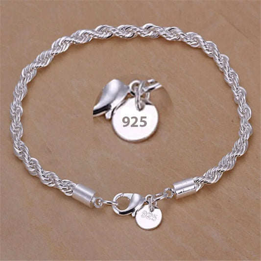 Pulseira Cordão Baiano Prata 925 - Pul1504