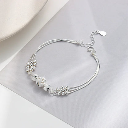 Pulseira Bolinhas Adornadas Prata 925 - Pul1511