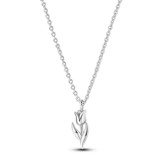 Colar Tulipa Prata 925 - Pr0121