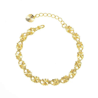 PULSEIRA FOLHAS BANHADA EM OURO 18K - PLSI032