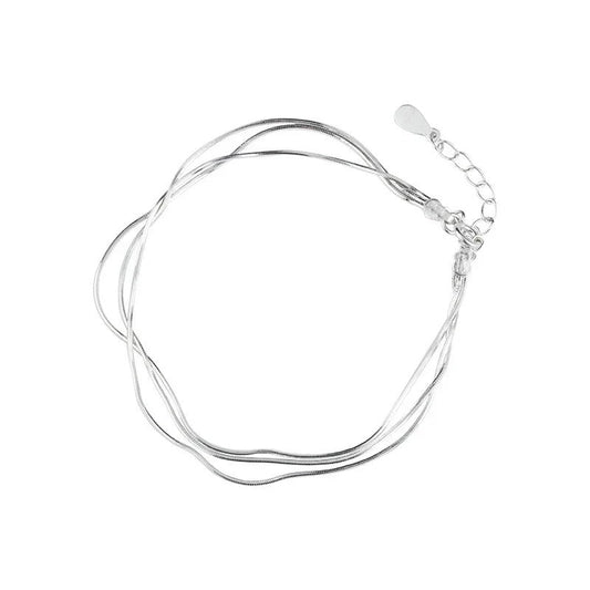 Pulseira Cordões De Prata 925 - Pul2445