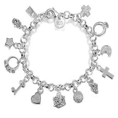 Pulseira Berloques Prata 925 - Pul1521
