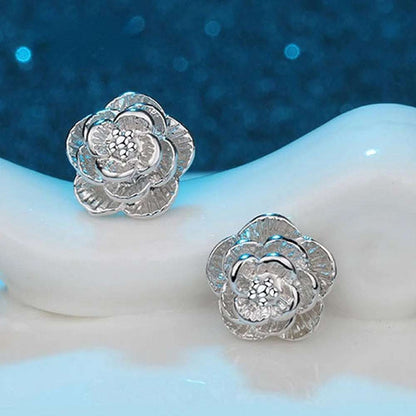 BRINCO FLORES DE PRATA 925 - BRP058