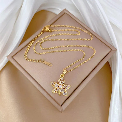 Conjunto Folha De Bordo Canadá Banhado Em Ouro 18K - Conj111