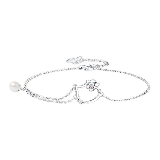 Pulseira Hello Kitty Prata 925 - Pul1335