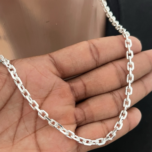 Corrente Cadeado 60Cm Prata 925 - Copr99
