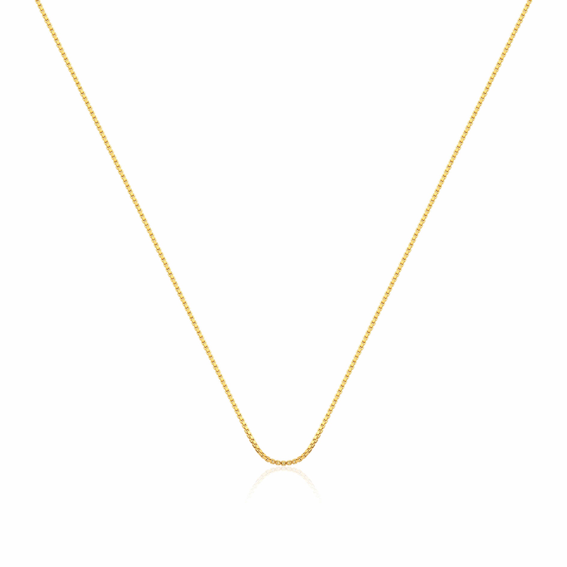 COLAR PINGENTE DUPLO NOSSA SENHORA BANHADO EM OURO 18K - GARGSI39
